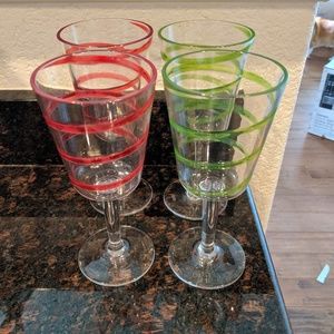 Plastic wine glasses